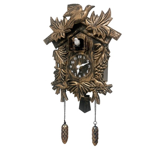 Marron vintage coucou horloge - marron,