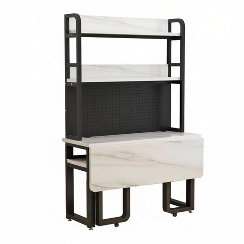 Bureau pliant avec étagères - bureau,