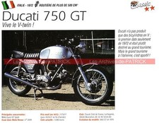 DUCATI 750 GT 1972 Fiche Moto 000167