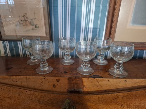 Verres pied biot en - pied, ?