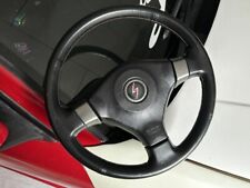 OEM For Nissan Silvia S15 Black Leather Steering Wheel Spec R Red Stitch USED