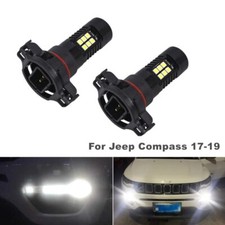 Pour Jeep Compass 2017 2018 2019 Feu de jour à LED blanc sans erreur DRL