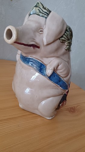 Pichet faience barbotine - pichet,