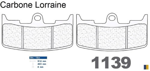 Plaquettes carbone lorraine - lorraine, de