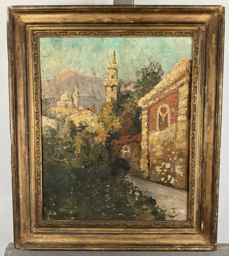 Ancienne huile sur panneau