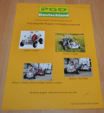 PGO Bugrider Buggy Brochure Prospekt