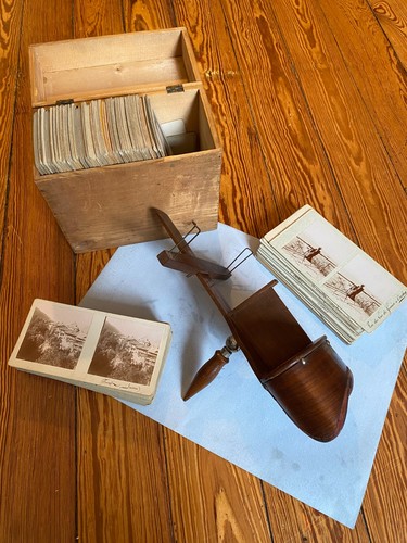 Stéréoscope ancien bois - en,