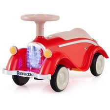 Voiture Porteur Enfant avec Volant Klaxon Phares à LED sous le Siège Voiture Ré