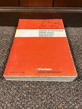 Genuine Poclain CK Excavator Parts Book Catalog Manual