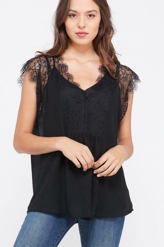 Giselle lace trimmed - lace, cami