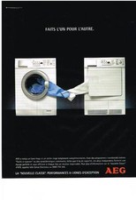 ADVERTISING 2004 AEG Home Electric Washing Machine Dry Laundry