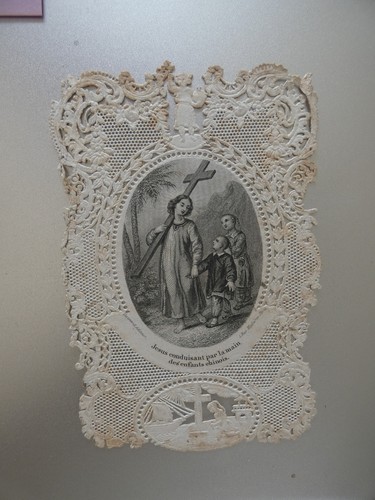 Image pieuse canivet - , dentelle