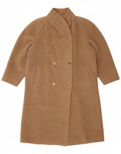 MARINA RINALDI Womens Plus Size Double Breasted Coat Size 21 Medium Brown DR09