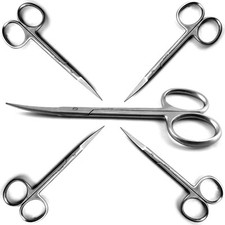 Ensemble De 5 Ciseaux Courbés