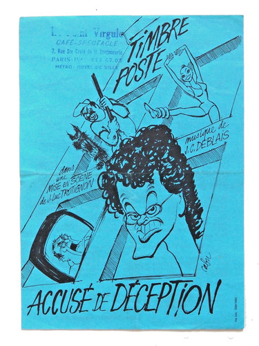 Cabu affiche accuse - cabu,