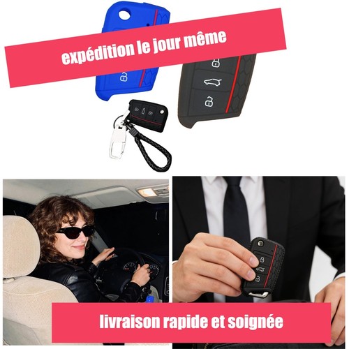 Housse clé voiture silicone
