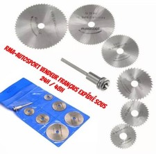 6x Disque Scie Circulaire Dremel Accessoire Perceuse Outil Rotatif Bois Lame