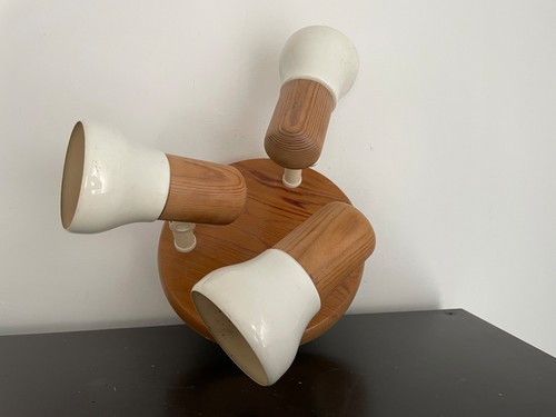 Lustre spots bois - 3, et