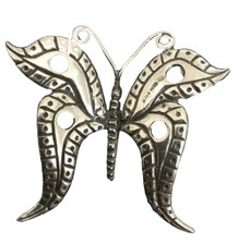 Papillon argent 925 avec signature et poinçon argenterie art original...