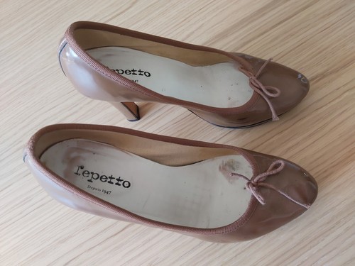 Escarpins repetto t38 maron - repetto,