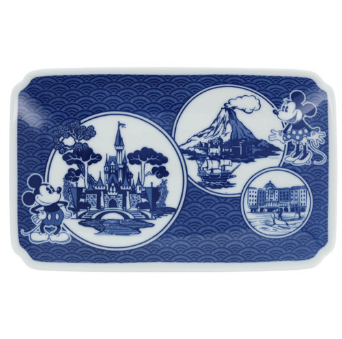 Assiette rectangulaire - , en