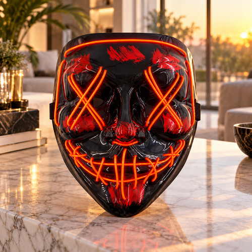 Masque halloween led - led, néon