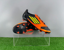Adidas F50 Adizero FG cuir G45574 Elite US10 UK9.5 bottes noires crampons hommes