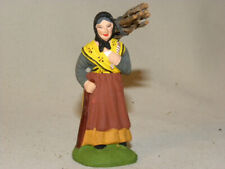 OLD SANTON DE PROVENCE SIGN MARCEL CARBONEL WOMAN IN BUNDLE N°2 SIZE 2 7 CM