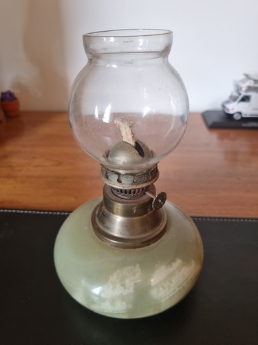 Lampe pétrole pierre - lampe, en