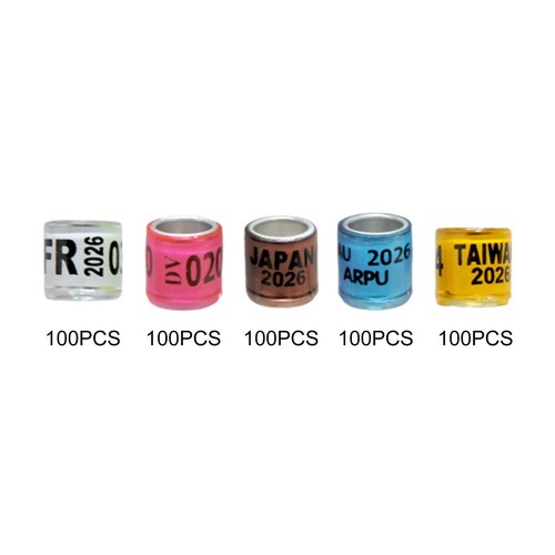 Lot 100 anneaux - 100, de