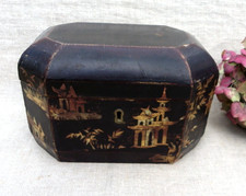 BOÎTE À THÉ EN BOIS LAQUÉ