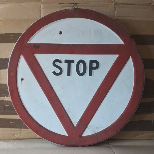 Ancien panneau stop - ancien,