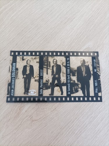 Ticket billet concert - ticket, goldman