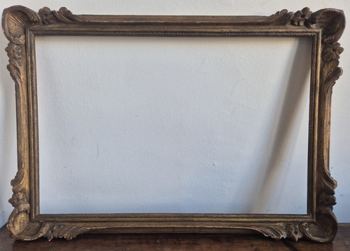 Cadre xix ancien bois - -,