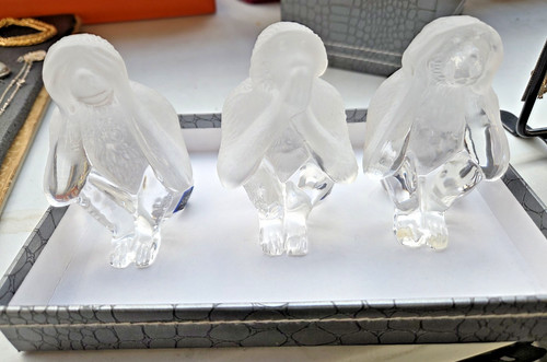 Cristal sevres lot les 3 - cristal,