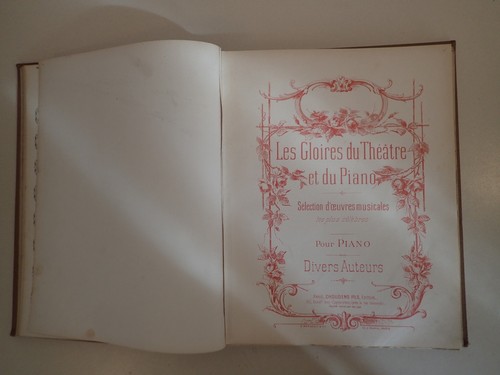 Partitions les gloires - gloires, du