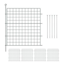Cloture jardin Barriere jardin Cloture rigide 5 elements Cloture jardin acier