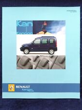 Renault Kangoo 4x4 Limited Prospectus 12.2004