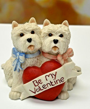 “Be My Valentine” Westies Figurines by Peakdale Collectables – Made in England