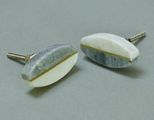 Boutons de tiroir d'armoire en marbre et pierre, tirettes de tiroir uniques, ...