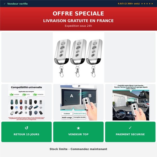 Pack télécommandes - 3,
