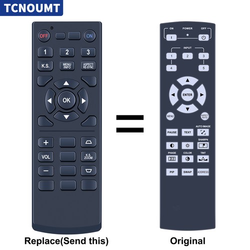 Replacement remote control - remote, for