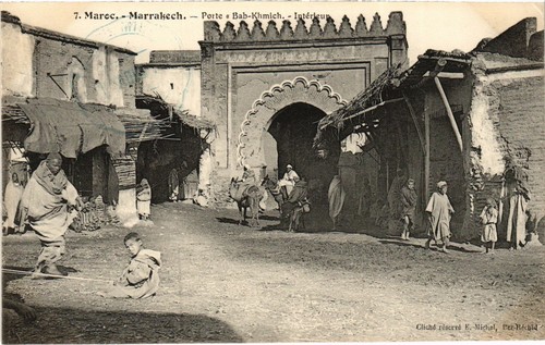 Old postcard marrakesh - old,