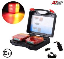 Wireless Led Rear Tail Lights Battery Operated USB Magnetic Tow Towing Trailer