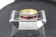 Ruby Gold Ring in 750 Yellow Gold, 18 Carat, 12 Rubies