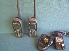 2x Motorola MTH800 UHF 350-430 MHz. TETRA radios.