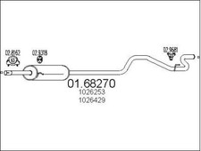 SILENCIEUX ARRIèRE FORD TRANSIT CAMION PLATE-FORME/CHâSSIS 2.5 TD,2.5 DI