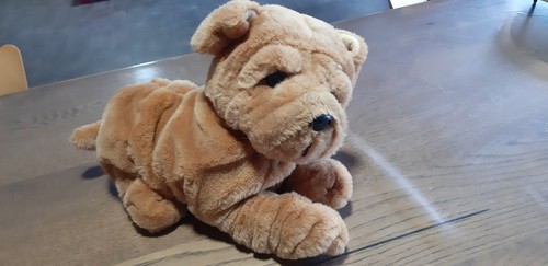Peluche chien sharpei - peluche,