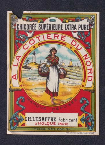 Ancienne étiquette chicorée - étiquette,