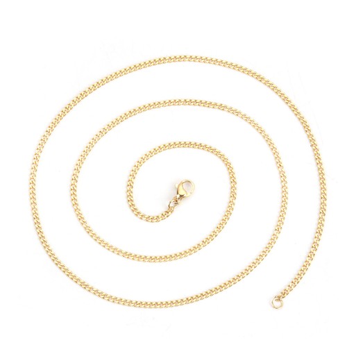 Collier chaine dore gourmette - collier,